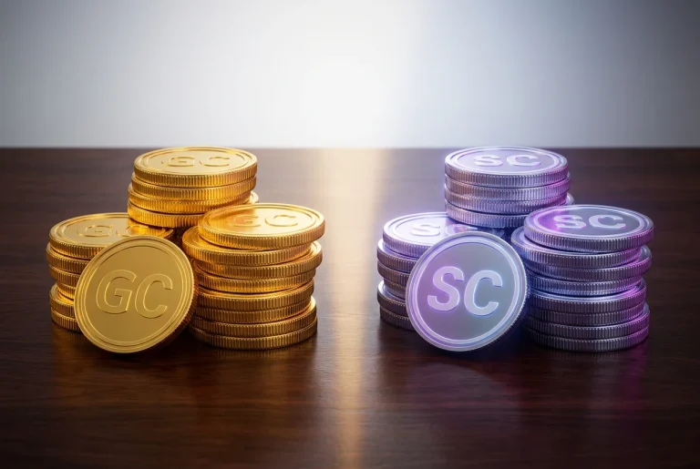 Gold Coins vs Sweeps Coins comparison at sweepstakes casinos