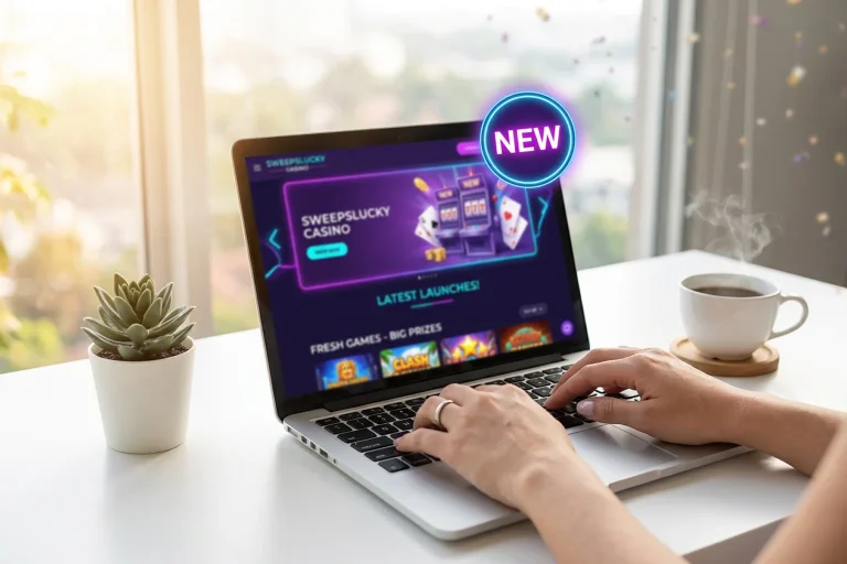 New sweepstakes casinos 2026 with fresh platform launch and welcome bonus