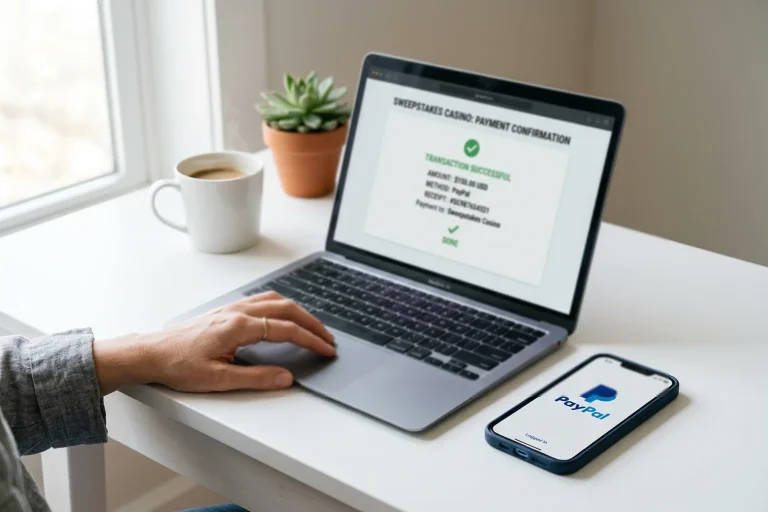 PayPal deposits and withdrawals at sweepstakes casinos