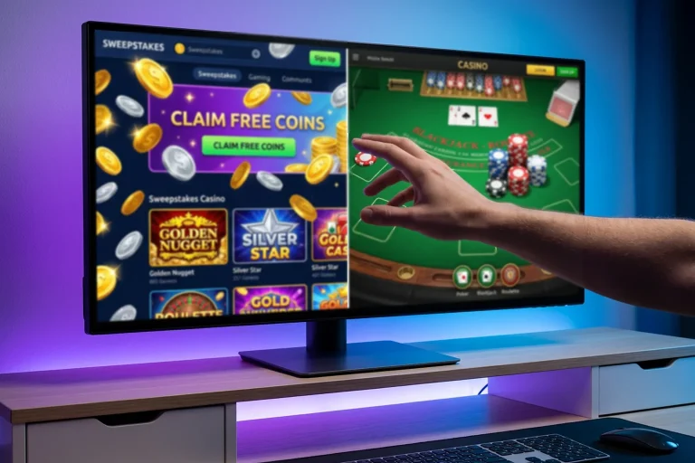 Sweepstakes casinos vs real money online casinos comparison